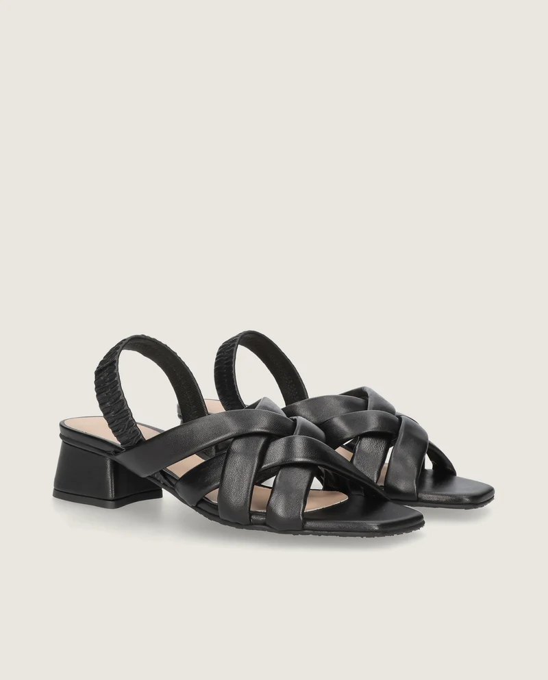 Sandalias Cannes Negros Piel