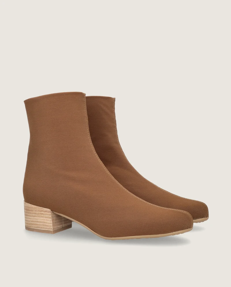 Botines Milan Marrones Tejidos