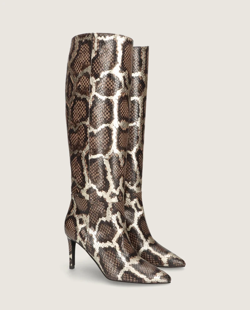 Botas Renata Marrones Pieles estampadas
