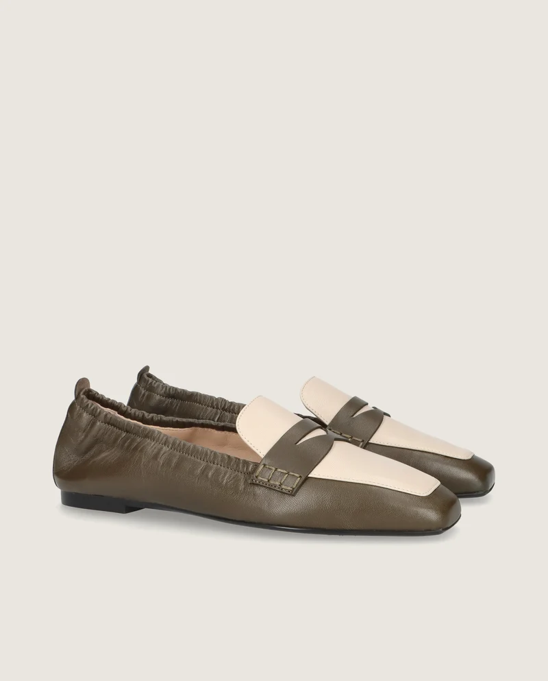 Loafers Camille Verdes Piel