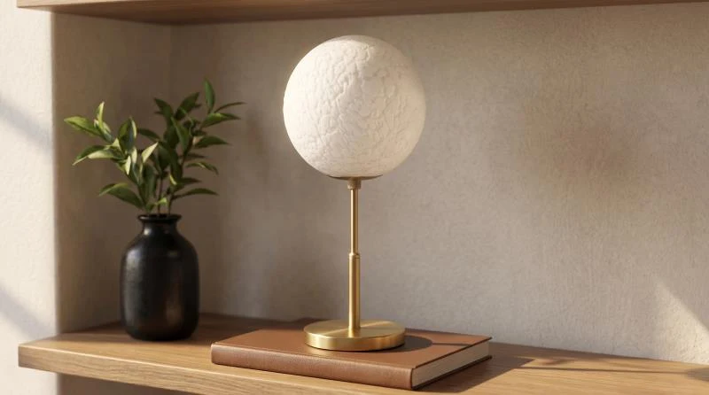 MINIMAL LAMPARA DE MESA COLOR ORO ANTIQUE