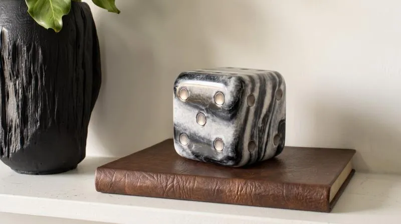 DADO ACCESORIO DECORATIVO GRANDE GRIS