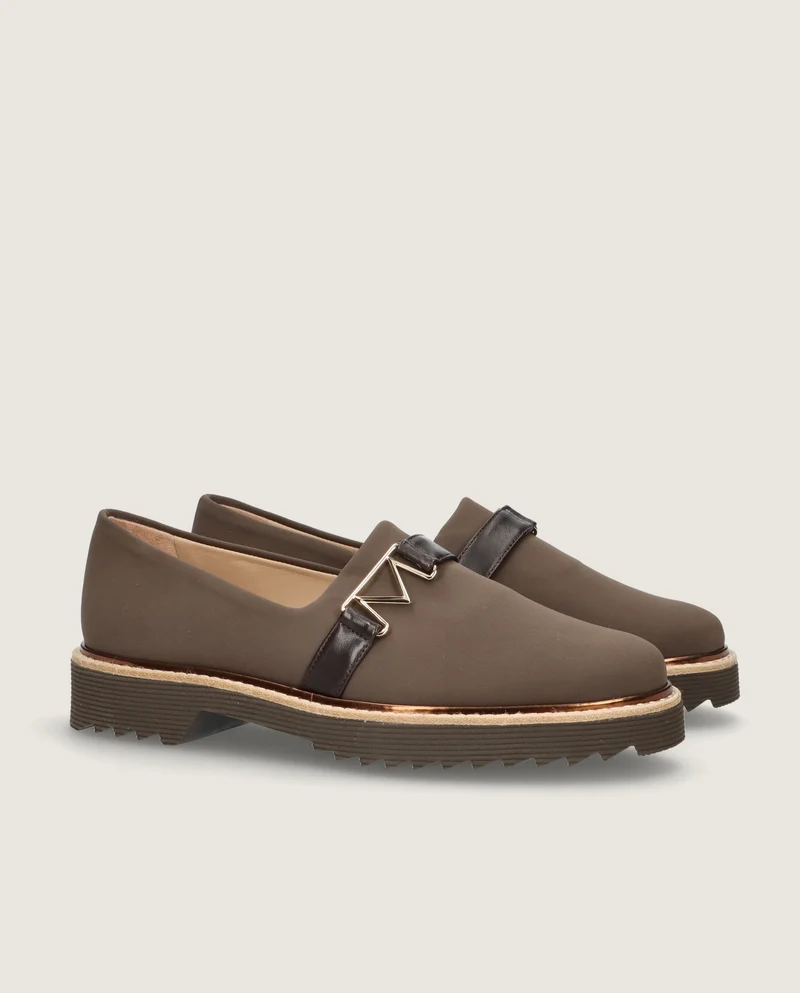 Loafers Charlize Marrones Tejidos