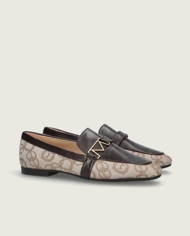 Loafers Fede Marrones Tejidos