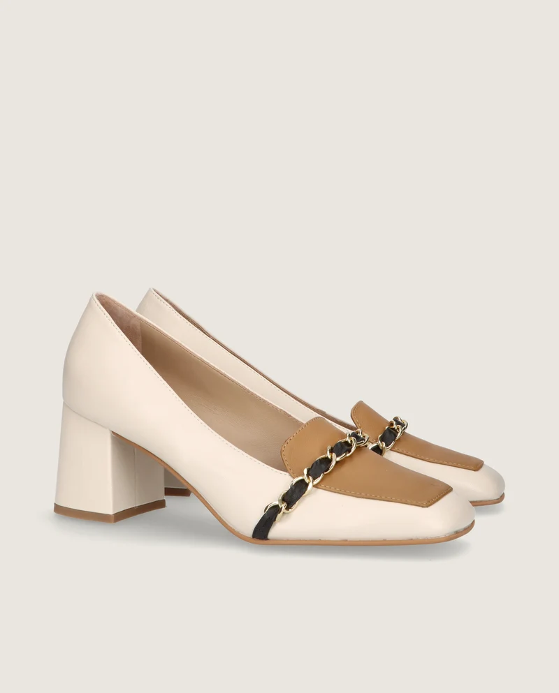 Loafers Anuk Blancos Piel