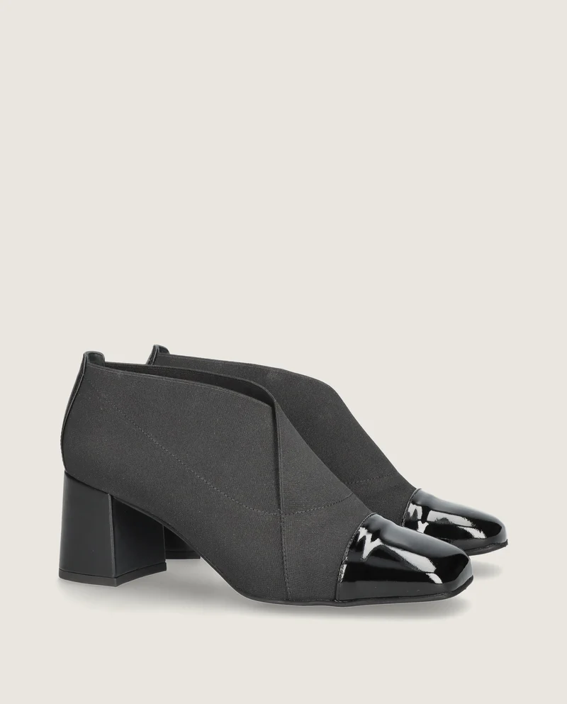 Zapatos Abotinados Anuk Negros Charol