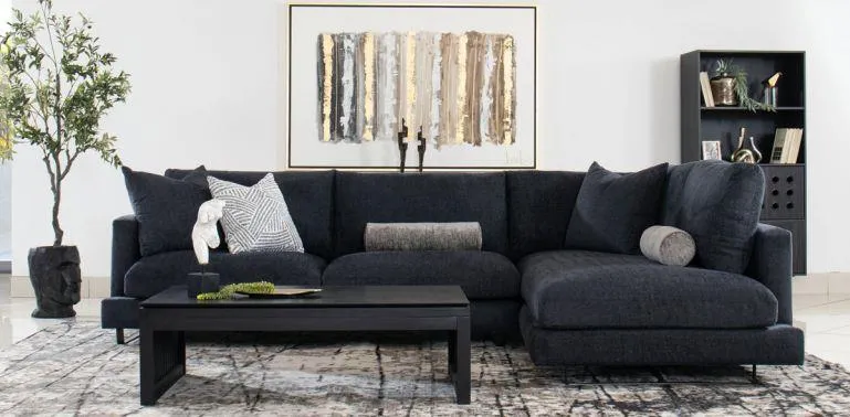 VANCOUVER SALA MODULAR DERECHA ROWDY EBONY BLACK