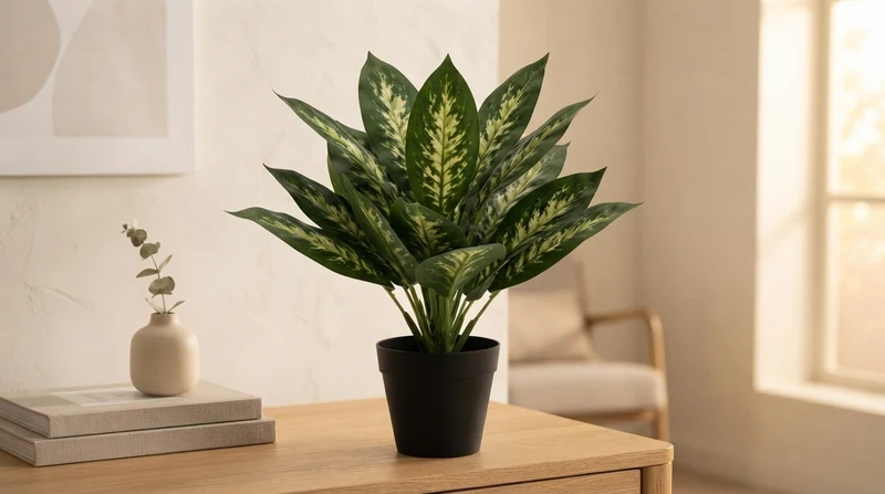 DIEFFENBACHIA PLANTA ARTIFICIAL EN MACETA