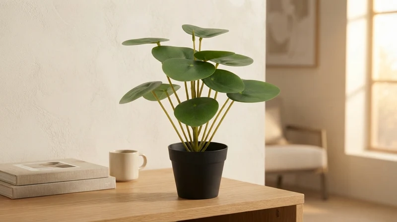 CHINA DE DINERO PLANTA ARTIFICIAL EN MACETA