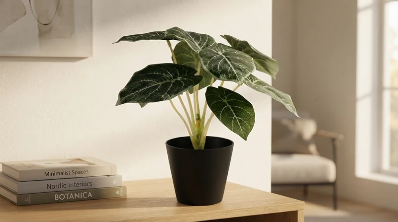 ALOCASIA PLANTA ARTIFICIAL EN MACETA