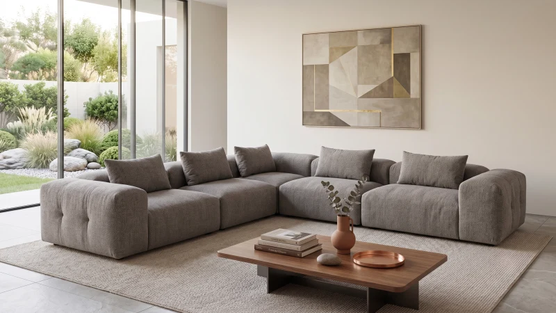 NEVADA SALA MODULAR 5 PIEZAS BELLEVUE STONE