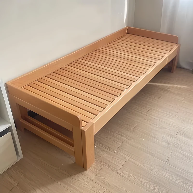 Cama de día de madera maciza de haya con cajones de almacenamiento debajo
