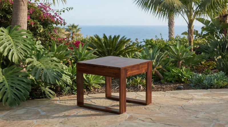 KIPOS EXL MESA LATERAL CUADRADA ACACIA
