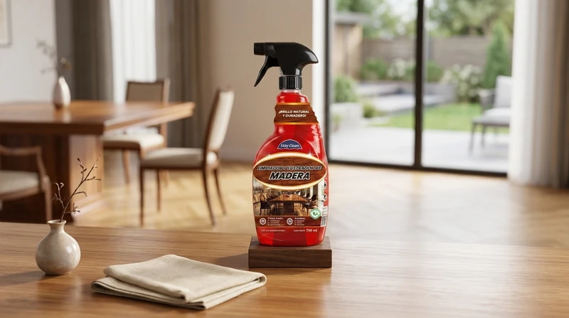 STAY CLEAN LIMPIADOR Y LUSTRADOR PARA MADERA 730 ML