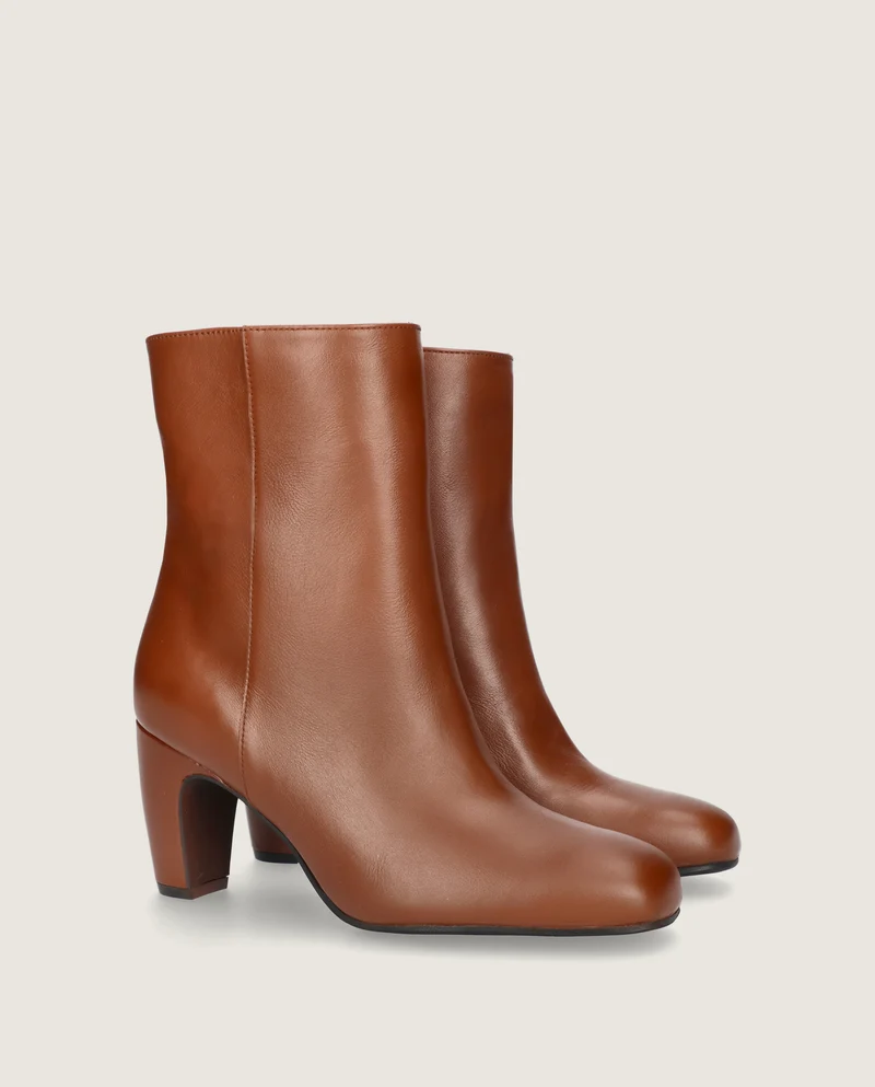 Botines Emily Marrones Piel
