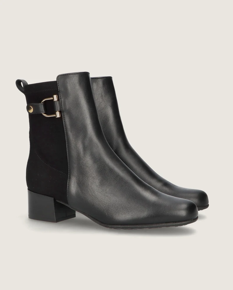 Botines Milan Negros Tejidos