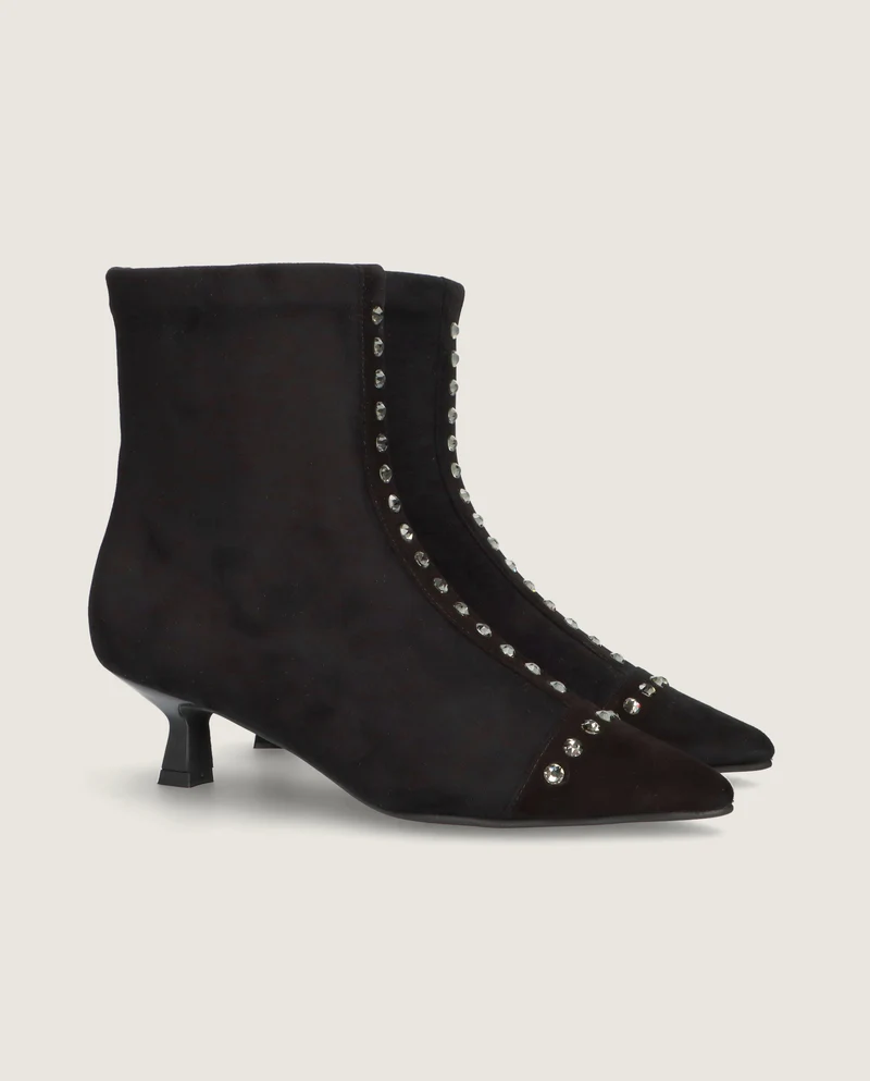 Botines Harriet Negros Tejidos