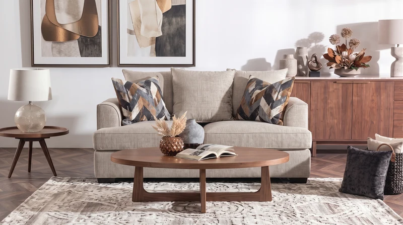 CANBERRA LOVE SEAT BEIGE