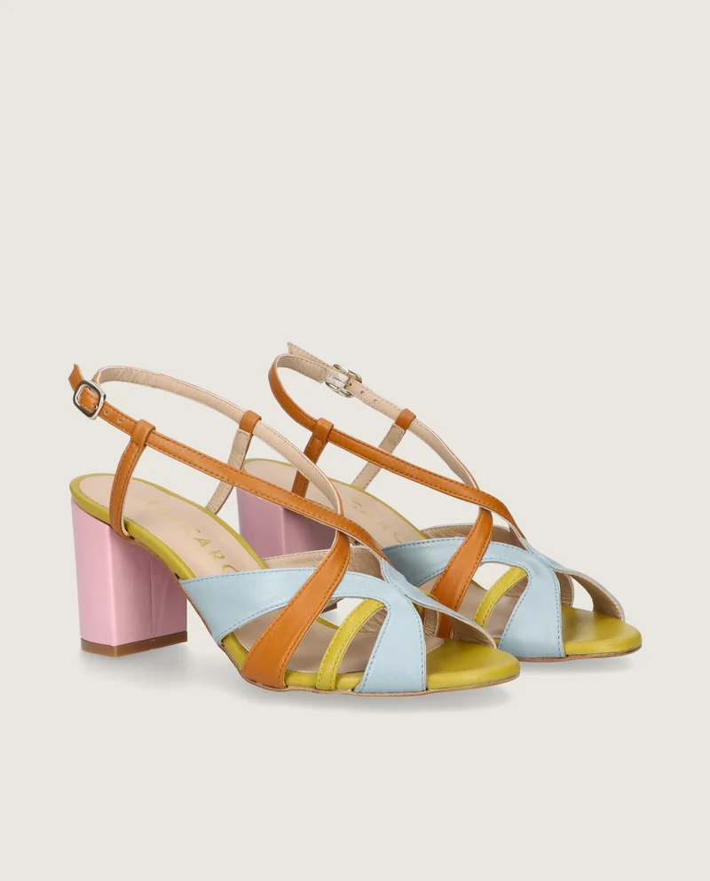 Sandalias Thais Multicolores Piel