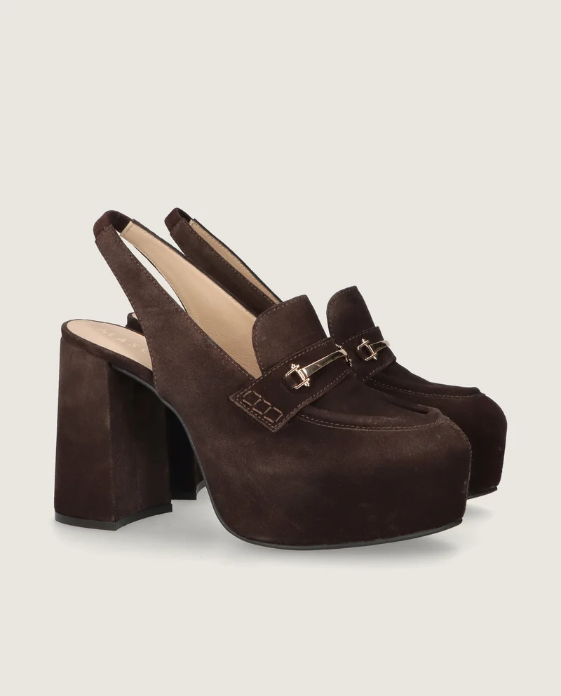 Loafers Anna Marrones Piel