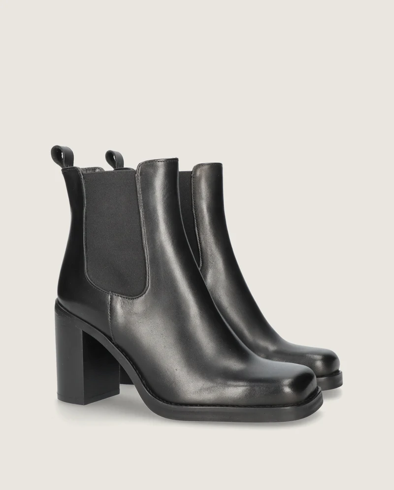Botines Asha Negros Piel