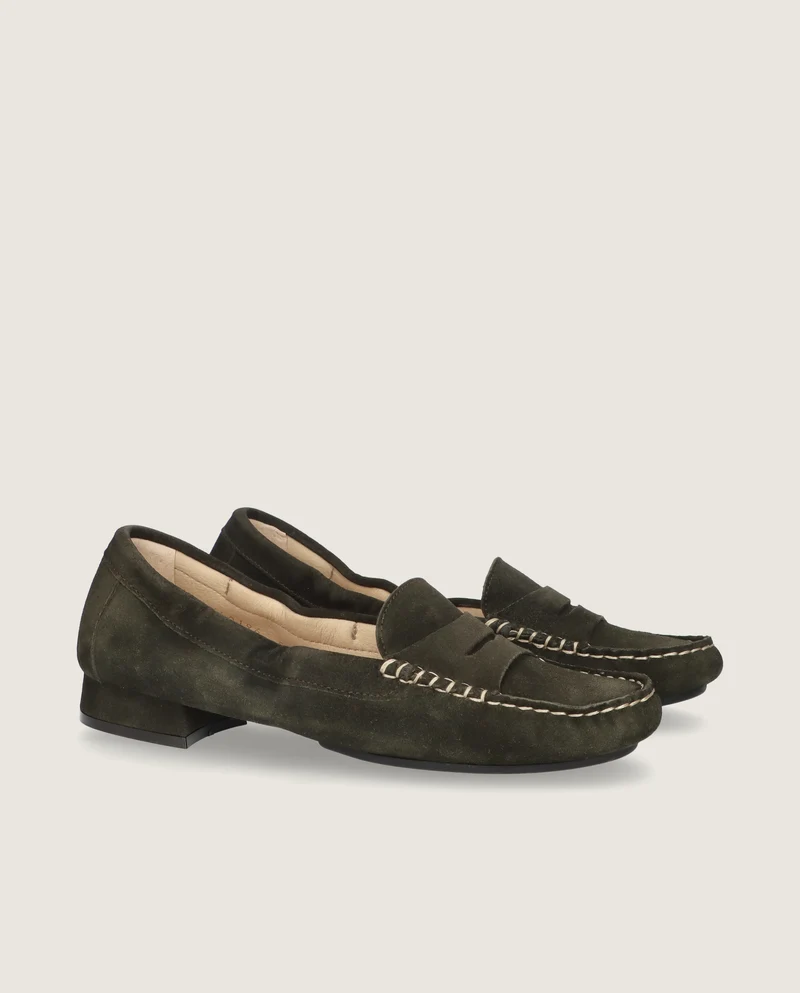 Mocasines Henrietta Verdes Ante