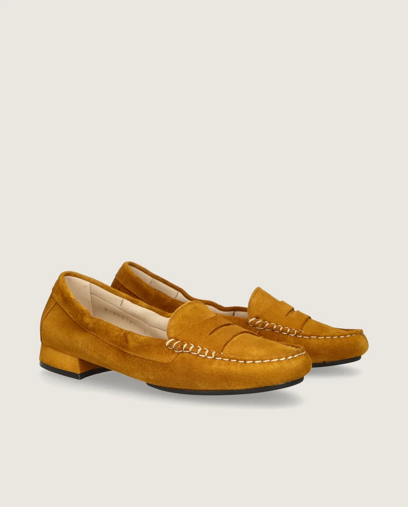 Mocasines Henrietta Amarillos Ante