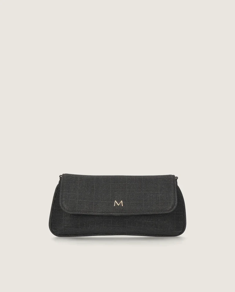 Bolsos Bags Negros Tejidos metalizados
