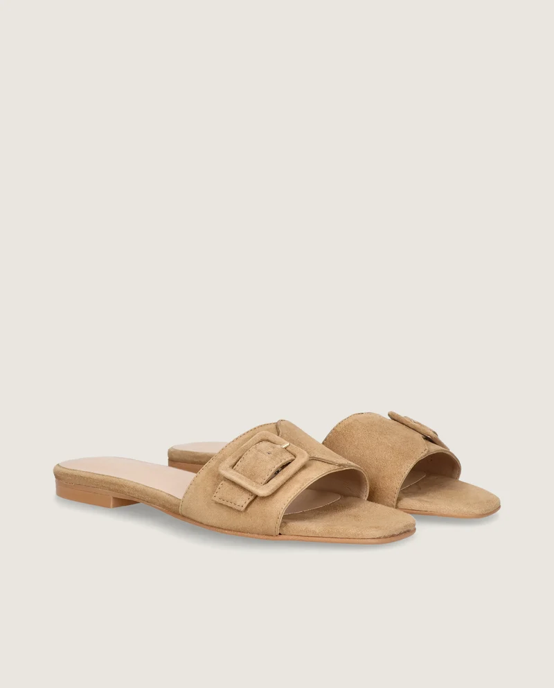Sandalias Isla Marrones Ante