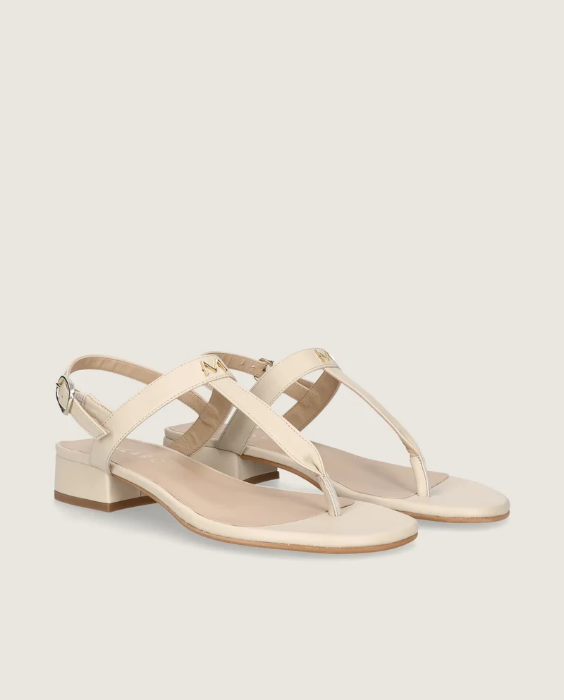 Sandalias Amelie Blancos Piel