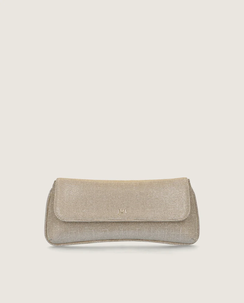 Bolsos Bags Plateados Tejidos