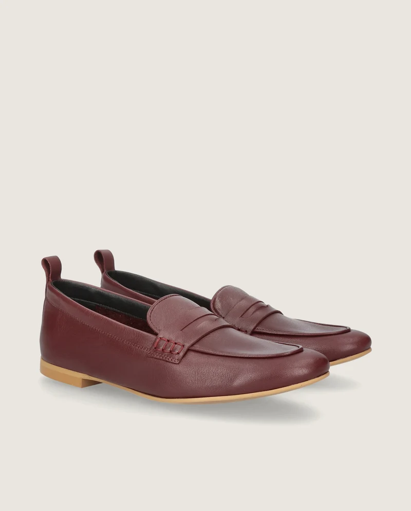 Loafers Aisha Rojos Piel