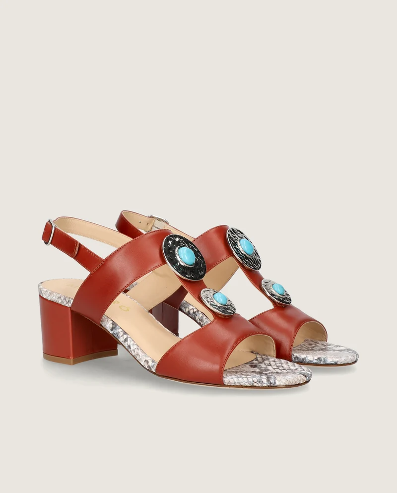 Sandalias Emilia Rojos Piel