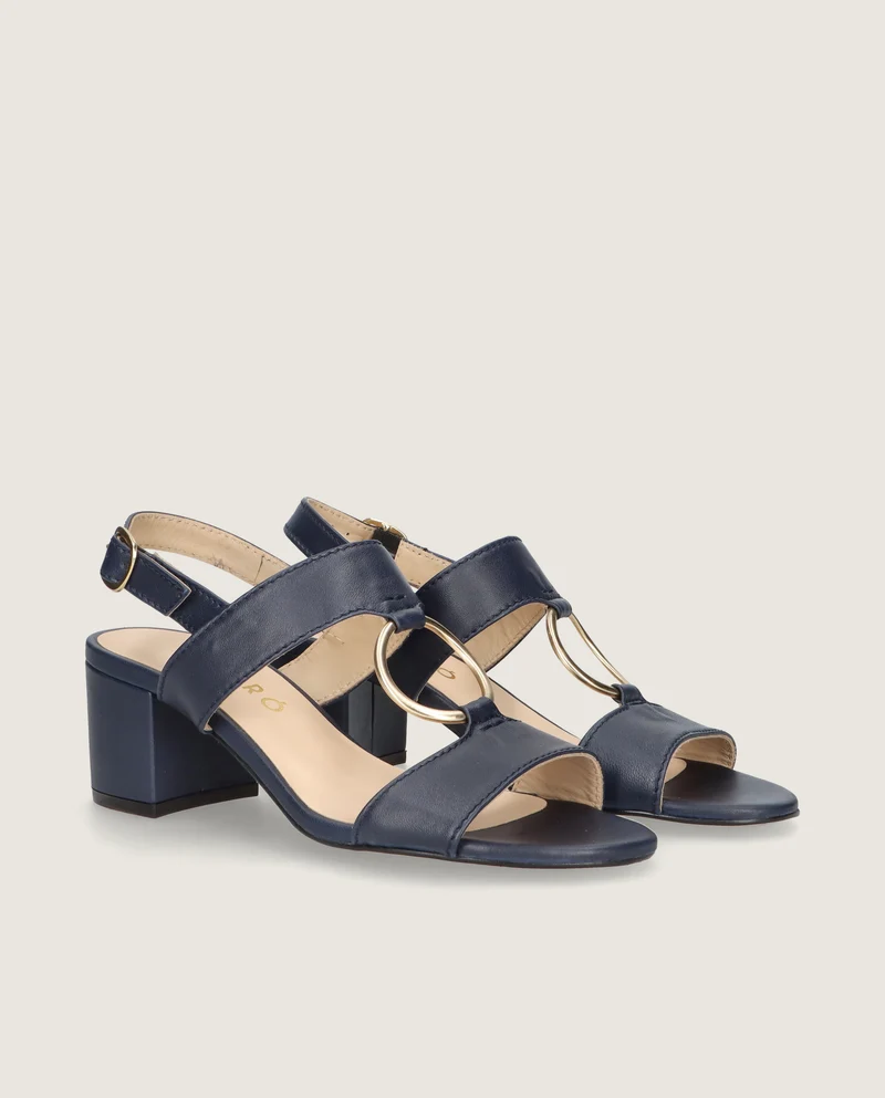 Sandalias Emilia Azules Piel