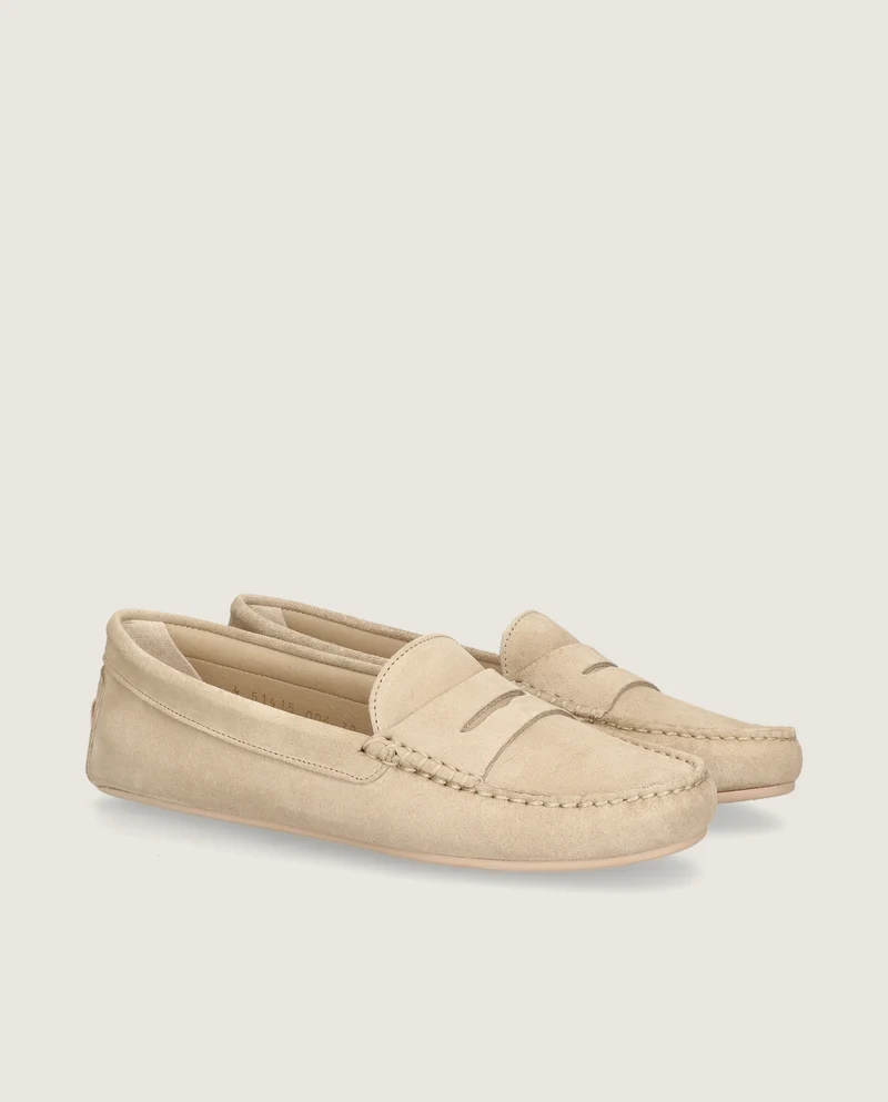 Mocasines Josephine Beiges Pieles estampadas