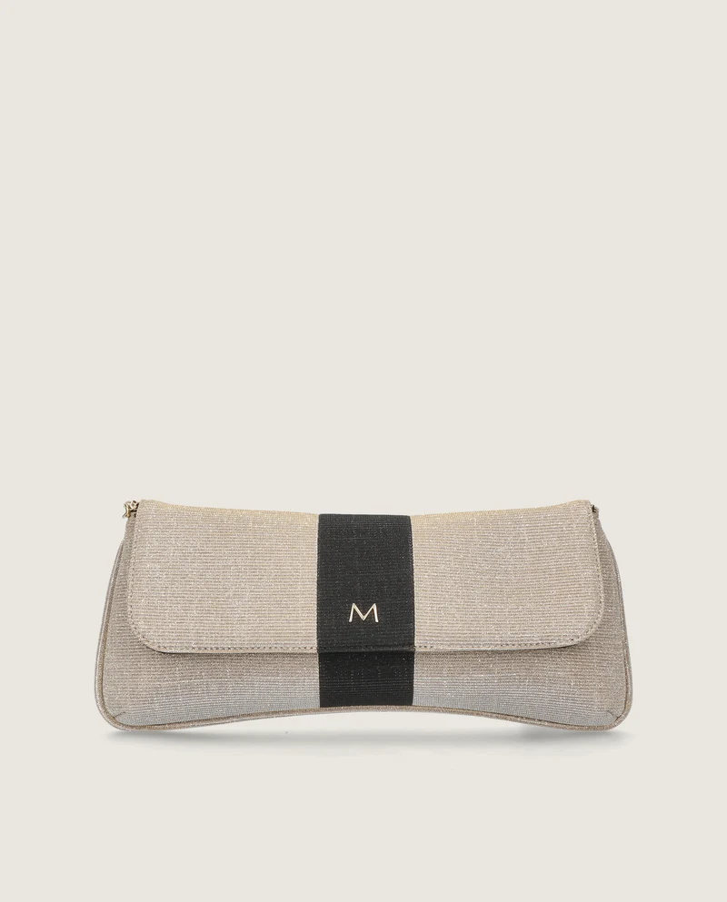 Bolsos Bags Plateados Tejidos