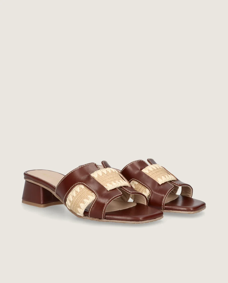 Sandalias Cannes Marrones Piel