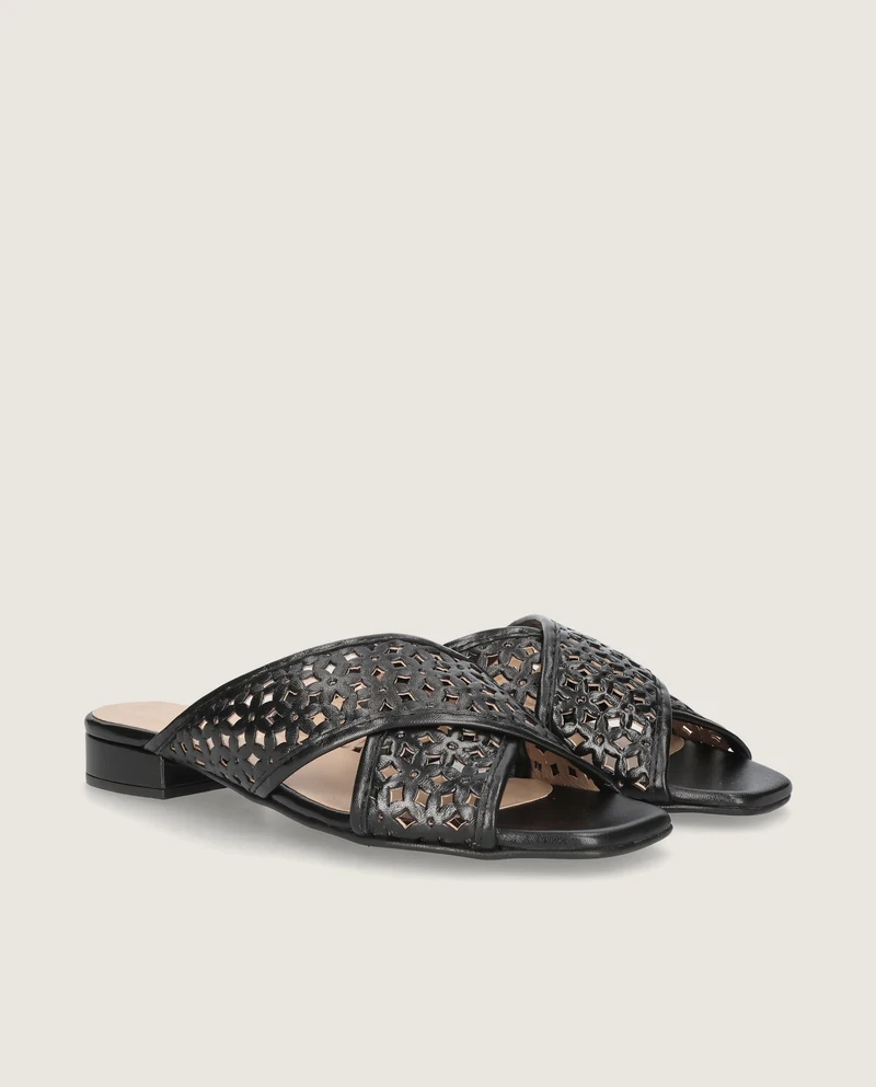 Sandalias Eva Negros Piel