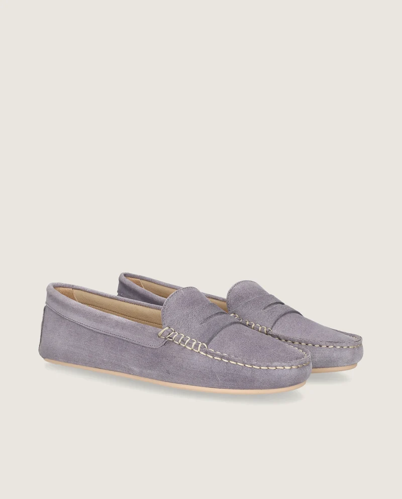 Mocasines Josephine Azules Pieles estampadas