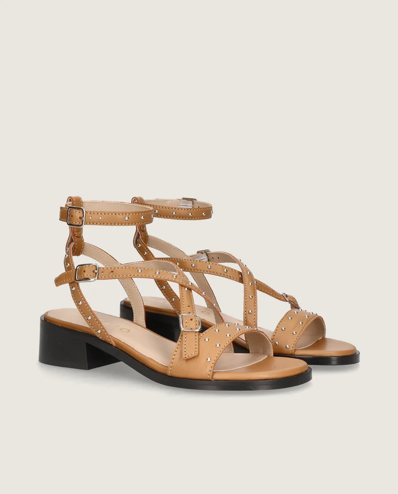 Sandalias Lulu Marrones Piel