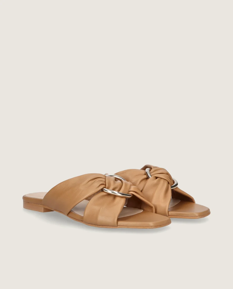 Sandalias Isla Marrones Piel