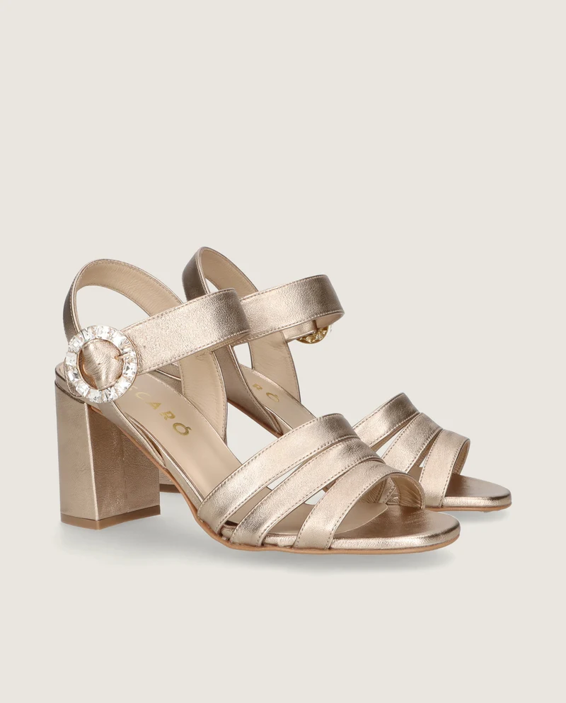 Sandalias Ruth Dorados Piel