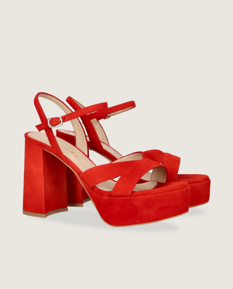 Sandalias Ruth Rojos Ante