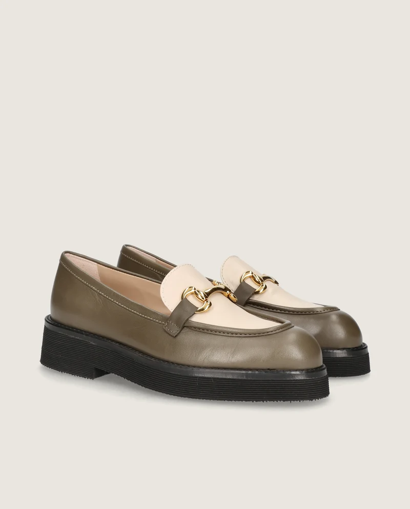 Loafers Terry Verdes Piel