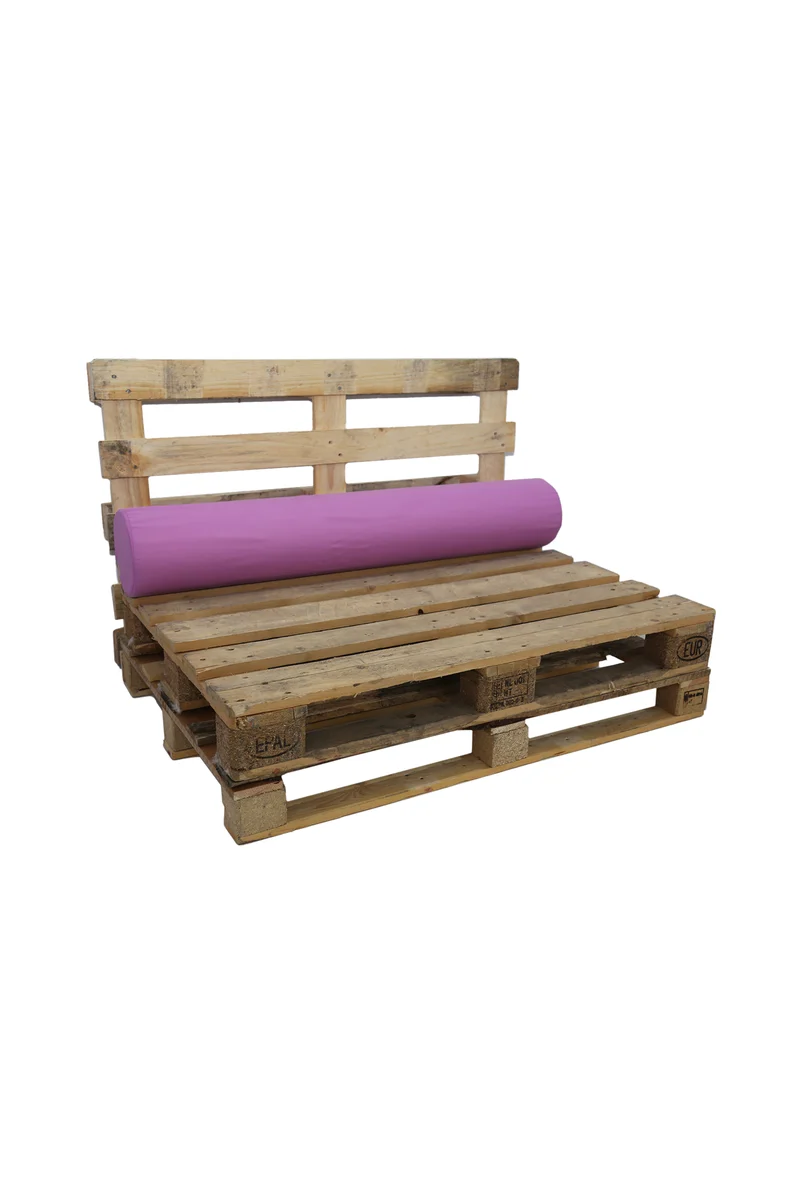 Funda para rulo de microfibra sofá palet – Soporte lumbar o apoyabrazos multifuncional