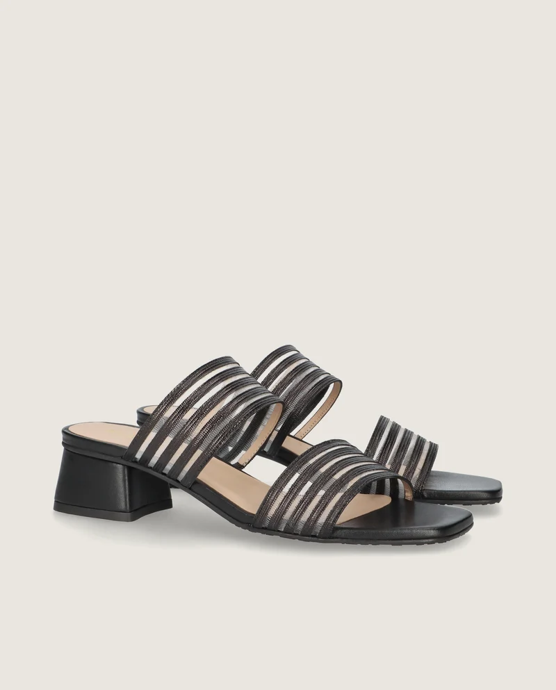Sandalias Cannes Negros Tejidos