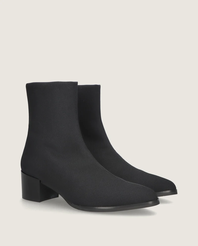 Botines Sharon Negros Tejidos