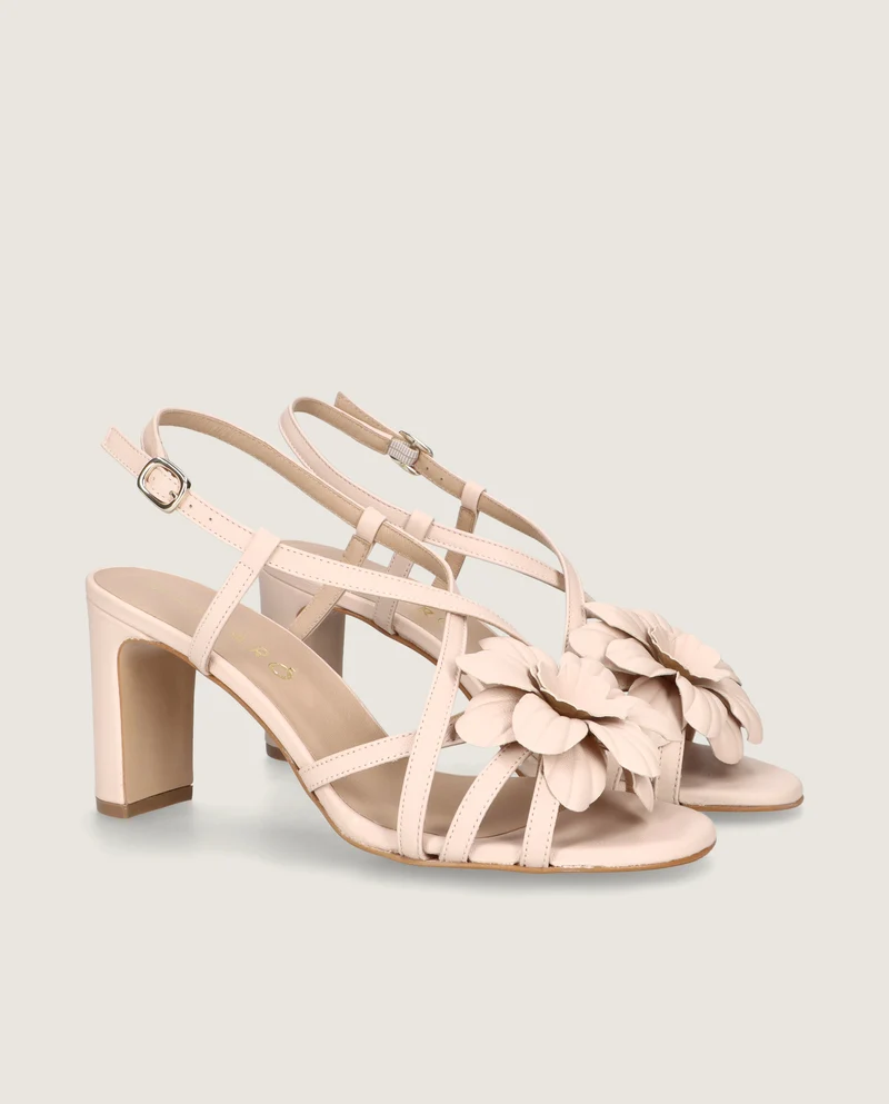 Sandalias Maria Rosas Piel