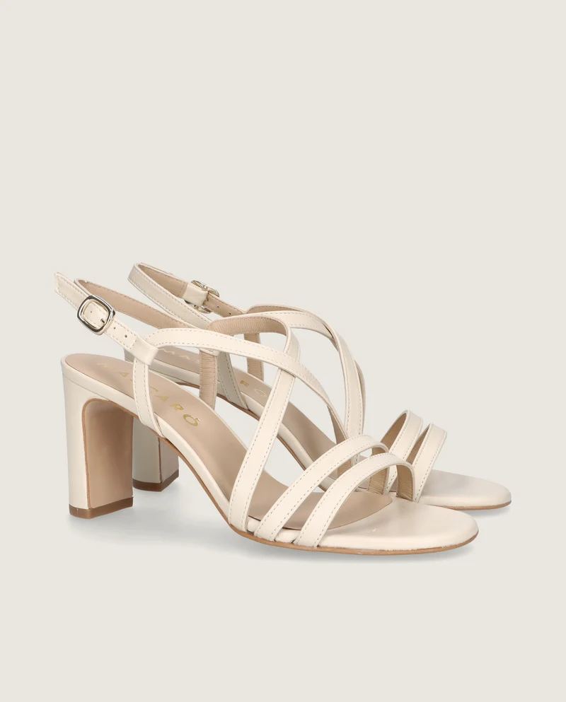 Sandalias Maria Blancos Piel