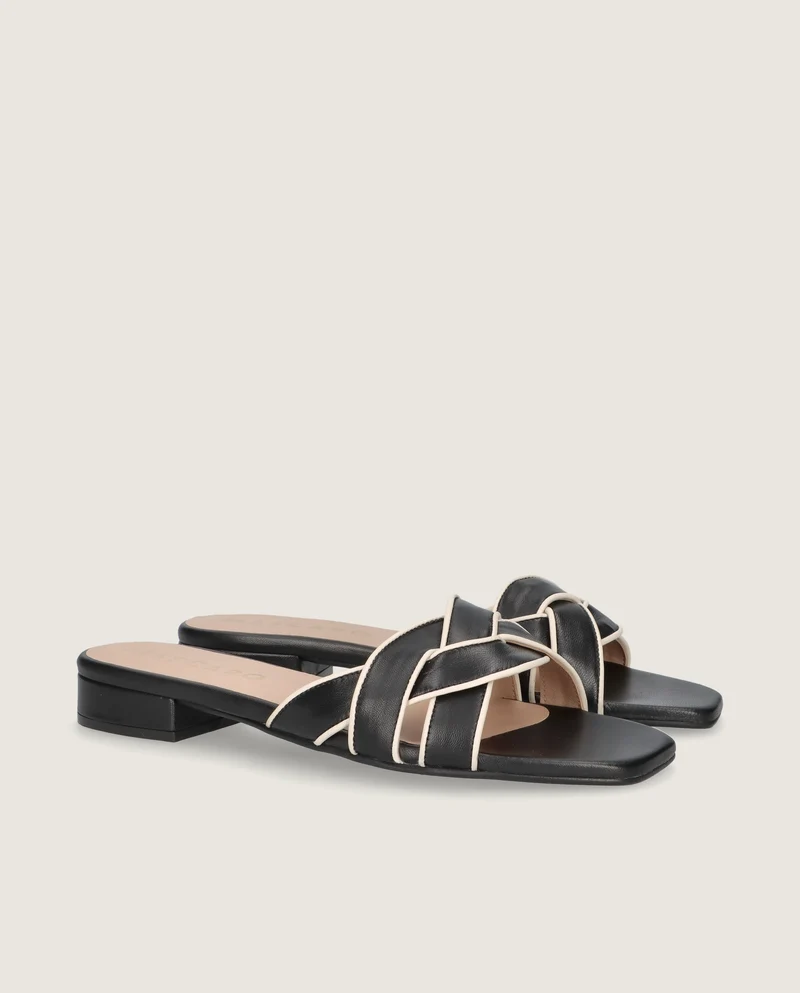 Sandalias Eva Negros Piel
